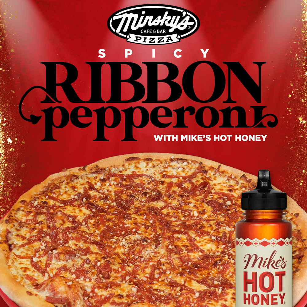 Minsky's Spicy Ribbon Pepperoni Gourmet Pizza